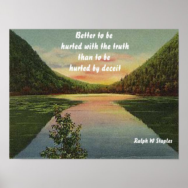 Póster La verdad, Ralph W Staples (Frente)