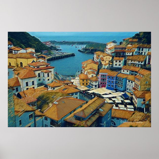 Póster La verdadera España-Cudillero (Frente)