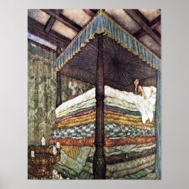 Póster La verdadera princesa Edmund Dulac Tale Art