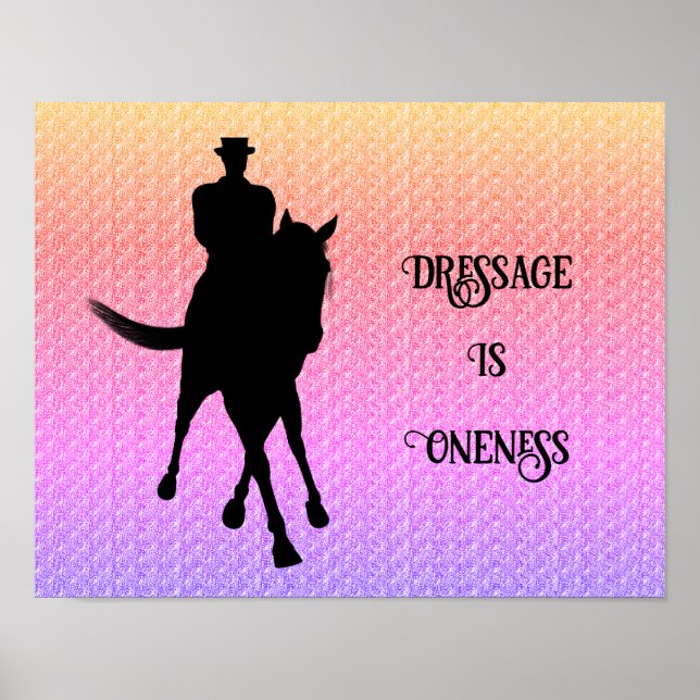 Póster La Vestimenta Es Un Caballo Y Un Jinete (Frente)
