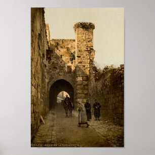 Póster La Via Dolorosa en Jerusalén