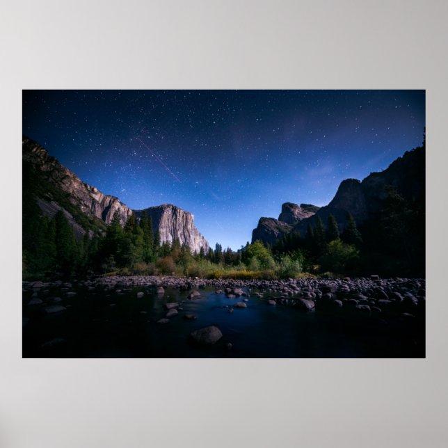 Póster La Vía Láctea | Parque nacional Yosemite (Frente)