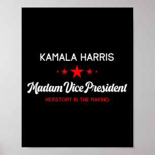 Póster La vicepresidenta Kamala Harris Feminist Herstory 