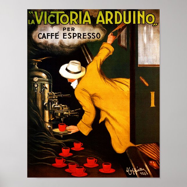 Póster La Victoria Arduino Caffe Expresso Italia (Frente)