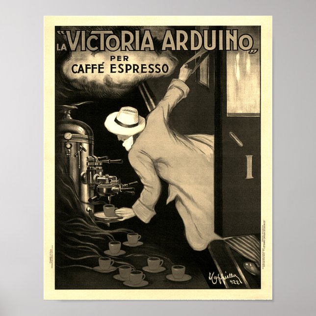 Póster La Victoria Arduino Caffe Expresso Italia - Anunci (Frente)