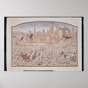 Póster La victoria de los habitantes de Gante llevó cerca