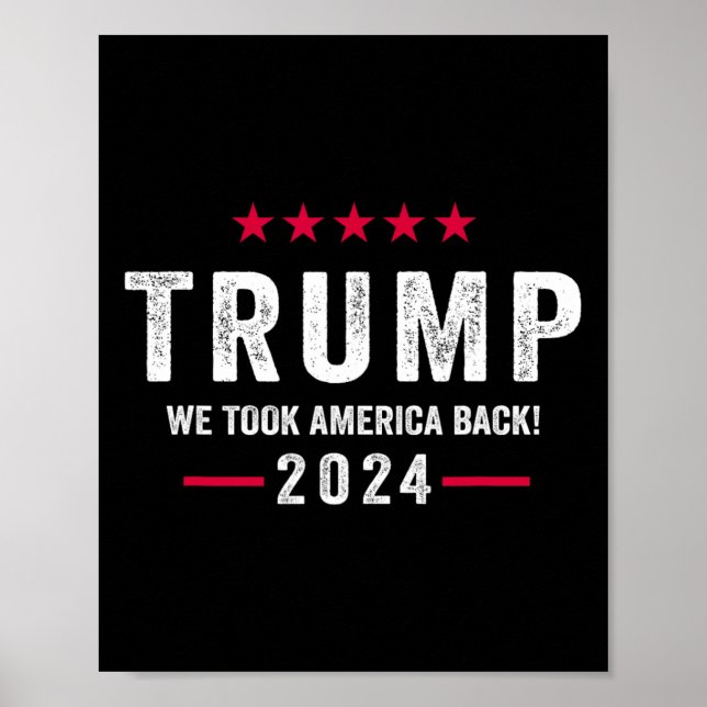 Póster La victoria de Trump en 2024 (Frente)