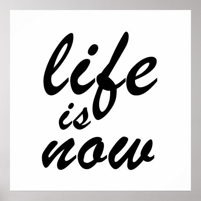 Póster La vida ahora (Frente)