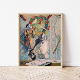 Póster La vida con la cabeza del caballo   Paul Gauguin