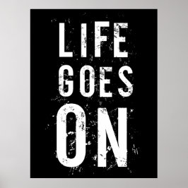 Póster La vida continúa