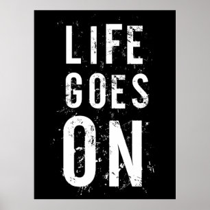 Póster La vida continúa