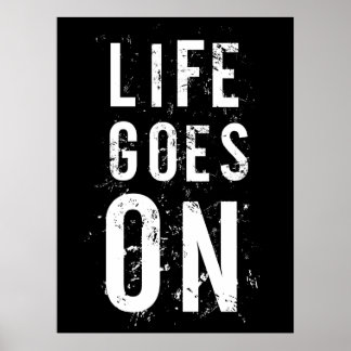 Póster La vida continúa
