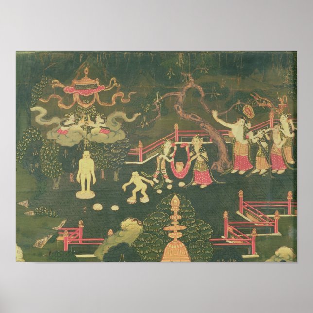 Póster La vida de Buda Shakyamuni (Frente)