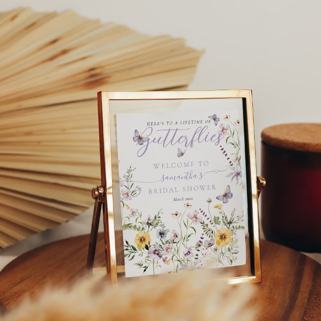 Póster La vida de Butterflay Morple Floral Bridal Shower (Subido por el creador)