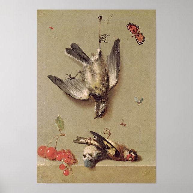 Póster La vida de las aves y cerezas muertas, 1712 (Frente)