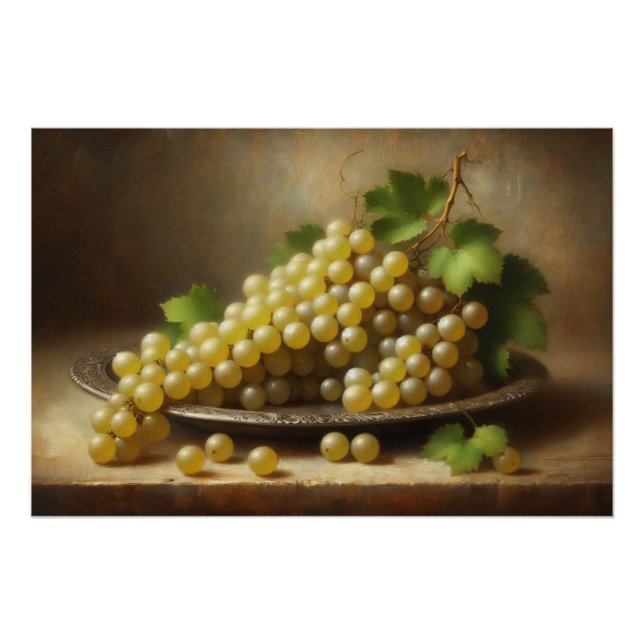Póster La vida de las uvas blancas antiguas (Anverso)