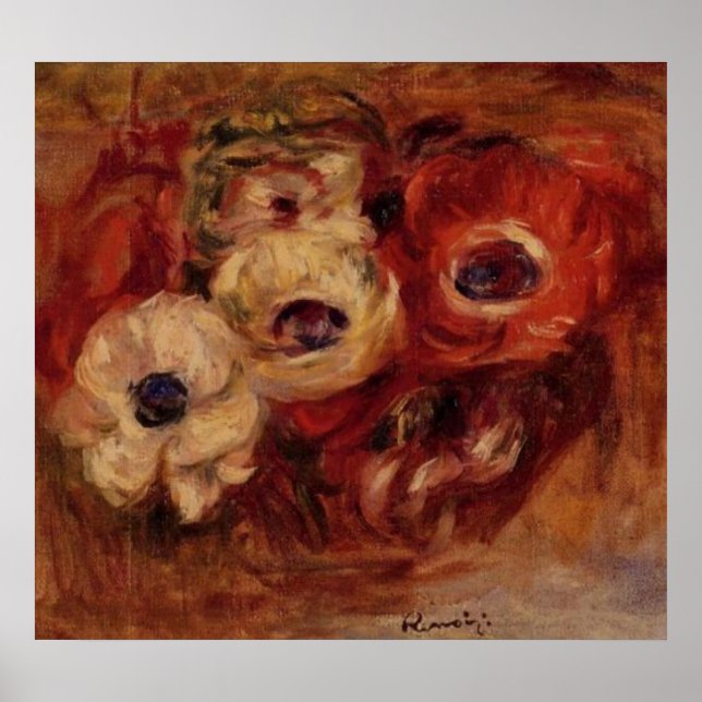 Póster La vida de los Anemones de Renoir (Frente)