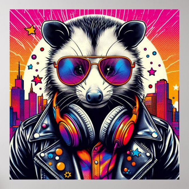 PÓSTER LA VIDA DE OPOSSUM EN LA CIUDAD (Frente)
