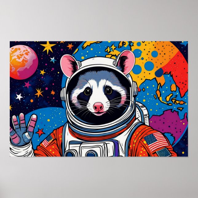 PÓSTER LA VIDA DE OPOSSUM EN LOS LLANES DE DESIERTO (Frente)