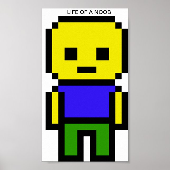 Póster La vida de un poster de noob (Frente)