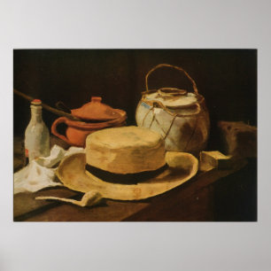 Póster La vida de Van Gogh "aún con el gorra y el tubo"