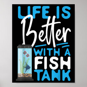 Póster La vida del acuario de agua salada es mejor con un