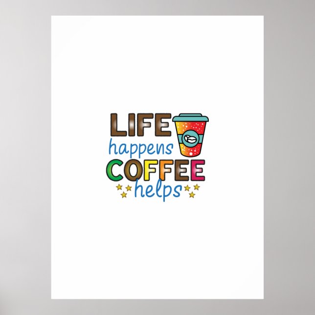 Póster La vida del café ayuda a preparar café (Frente)