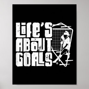 Póster La vida del hockey sobre hierba se trata de goles 