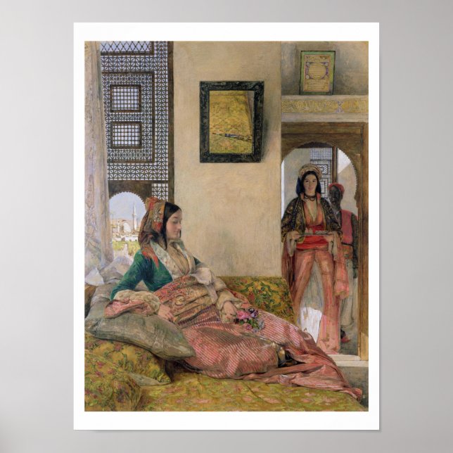 Póster La vida en el harem, El Cairo (Frente)