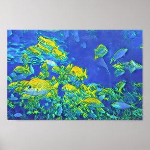 Póster La vida en el mar