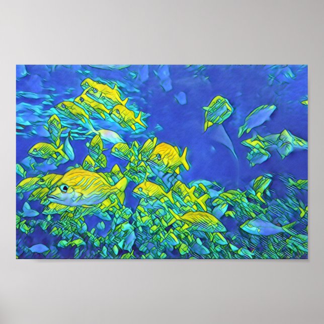 Póster La vida en el mar (Frente)