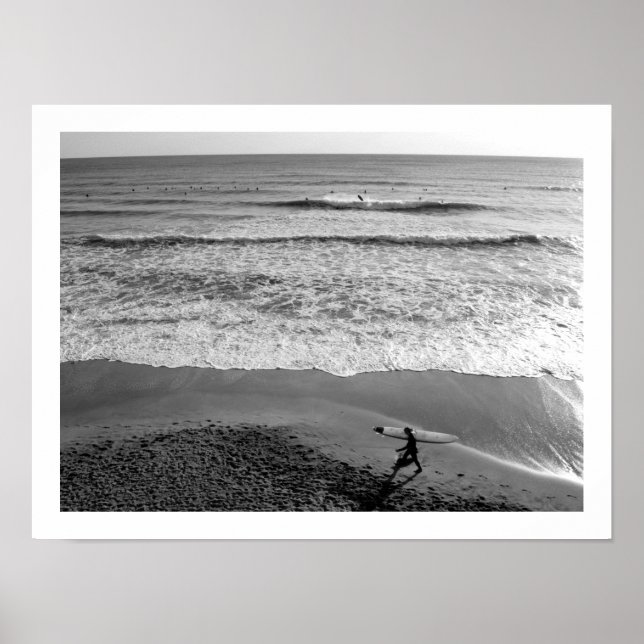 Póster La vida en la playa - Bahía de Sagami, Japón (Frente)