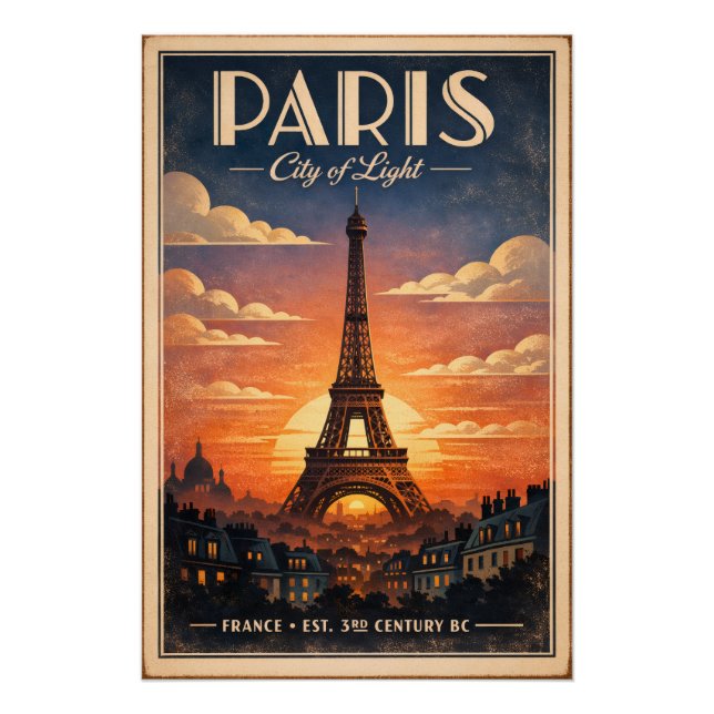 Póster La vida en París (Anverso)