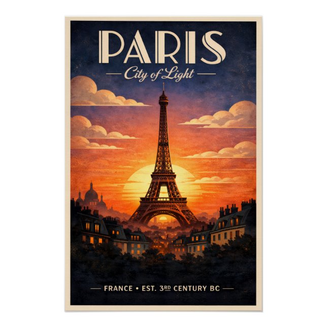Póster La vida en París (Anverso)