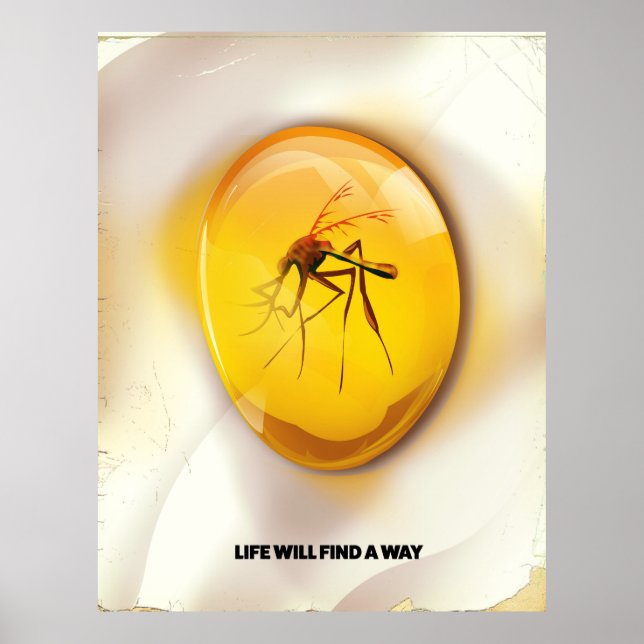 Póster La vida encontrará una manera (Frente)