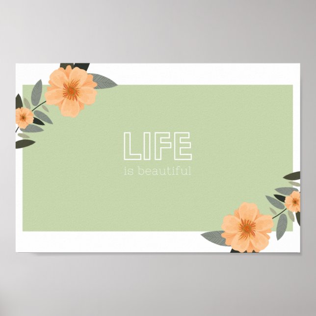 Póster La vida es bella (Frente)