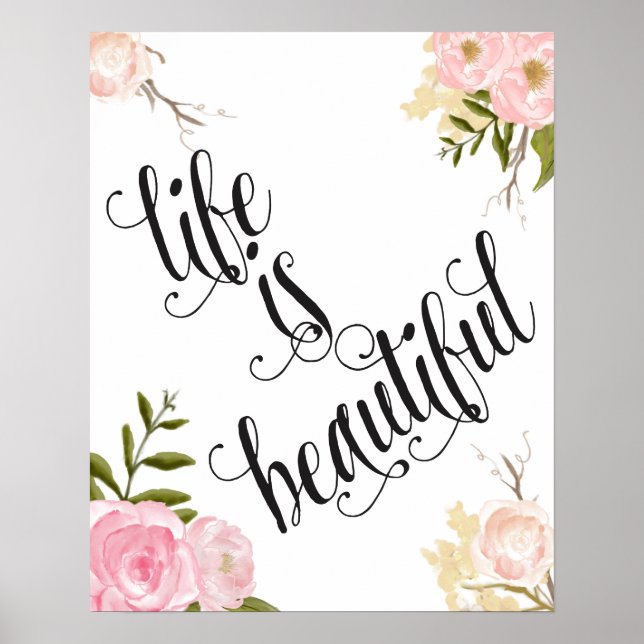 Póster La vida es bella (Frente)