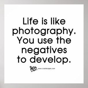 Póster La vida es como fotografía