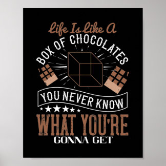 Póster La Vida Es Como Una Caja De Chocolates