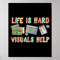 La vida es dura, ayudas visuales Educación especia