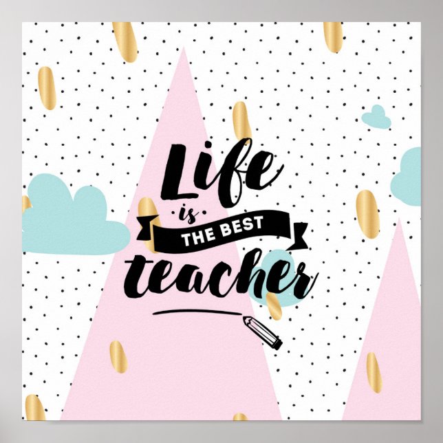 Póster La vida es el mejor profesor (Frente)