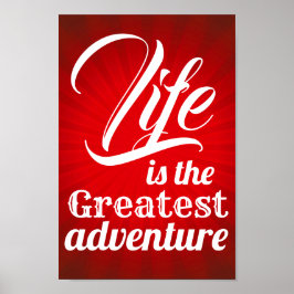 Póster La vida es la aventura más grande
