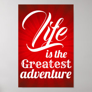 Póster La vida es la aventura más grande