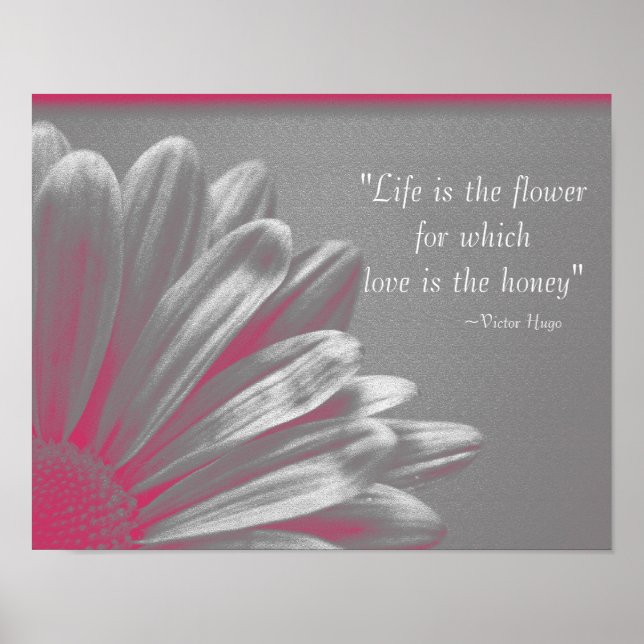Póster La vida es la Flor - Margarita Rosa (Frente)