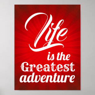 Póster La vida es la mayor aventura