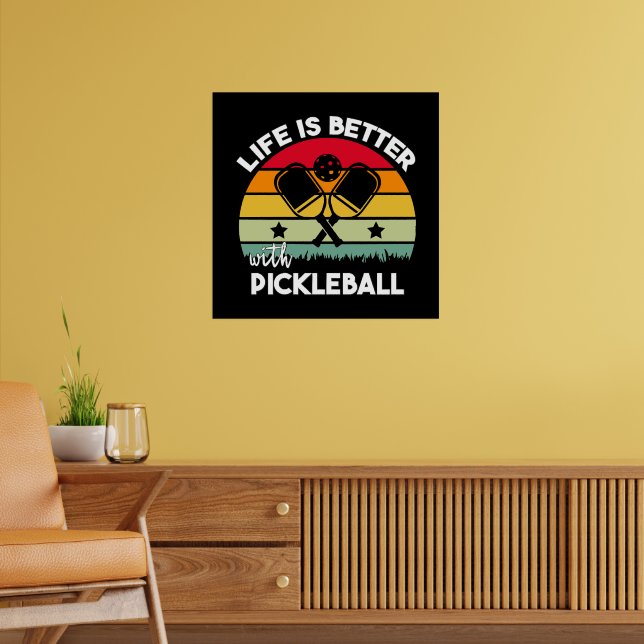 Póster La vida es mejor con Pickleball (Salón 2)