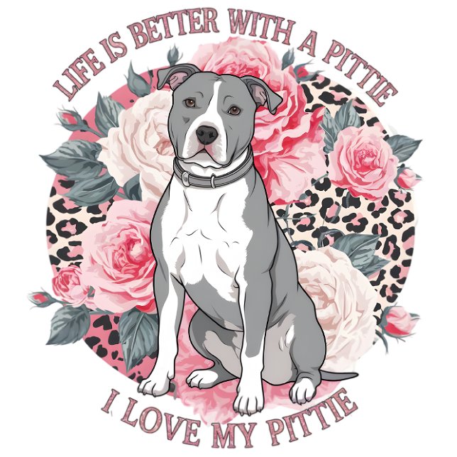 Póster La Vida Es Mejor Con Un Pittie (Subido por el creador)