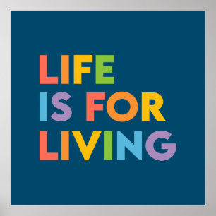 Póster La vida es para vivirla