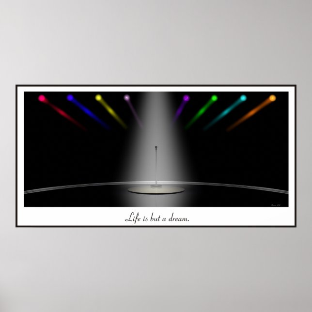 Póster La vida es sólo un sueño. (Frente)