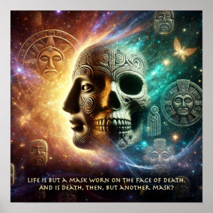 Póster La vida es sólo una máscara...